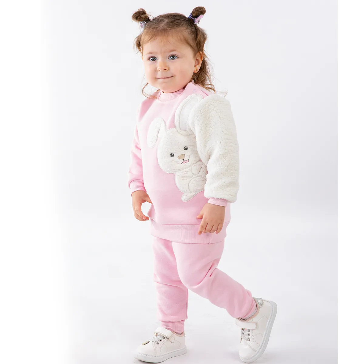 Girls' Outfit Set — Rabbit motif, White — 9-24 — 2131BB