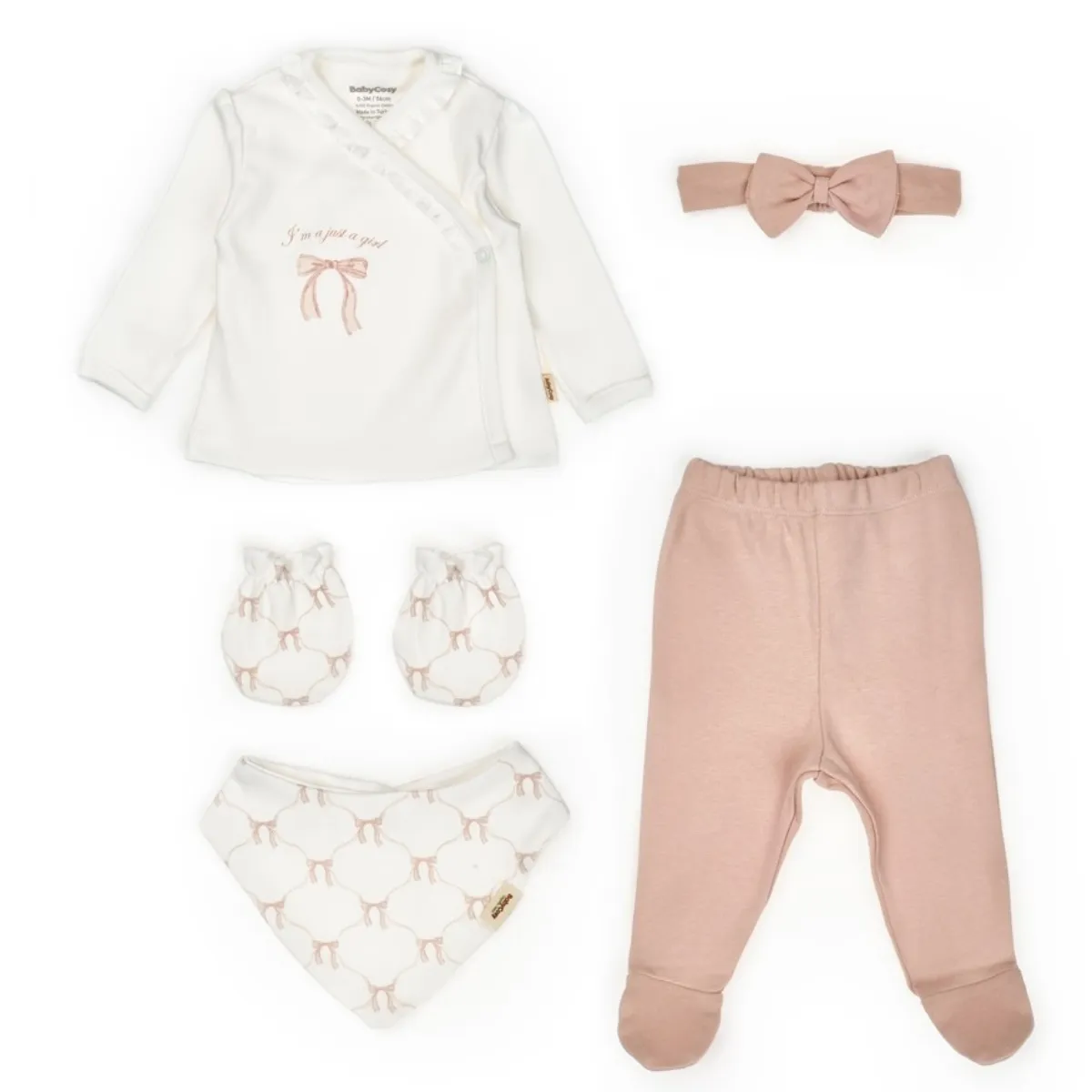 Newborn Going-Home Set — BOW — Set pieces: 5 — 0-3 months — 8174OC
