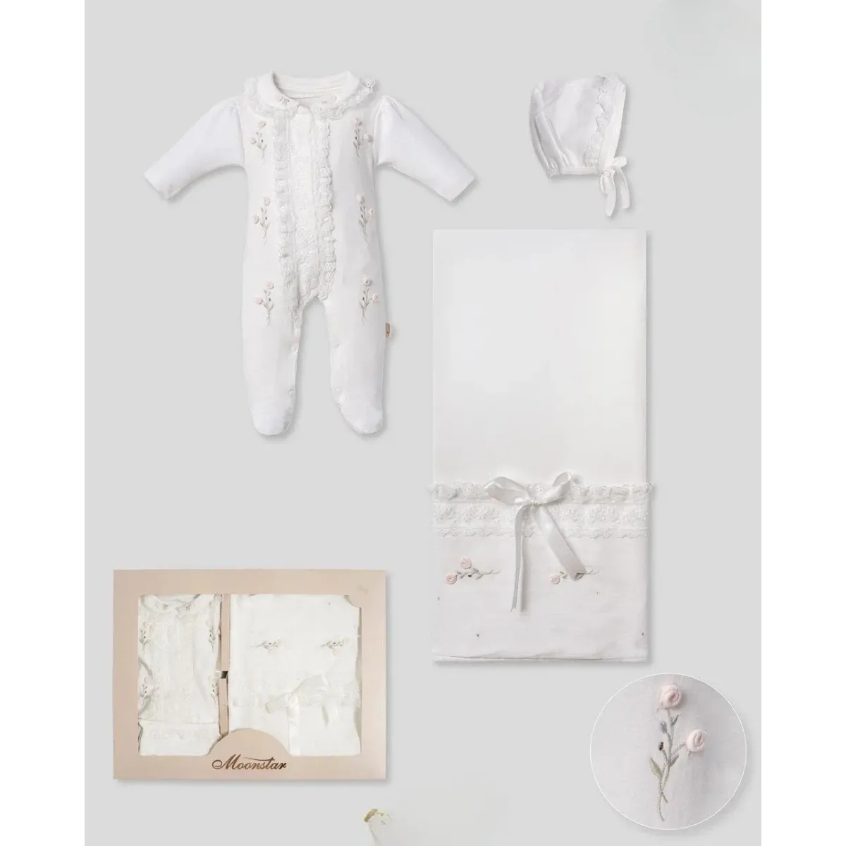 Girls' Outfit Set — Set pieces: 3 — 0-3 months — 53193MO
