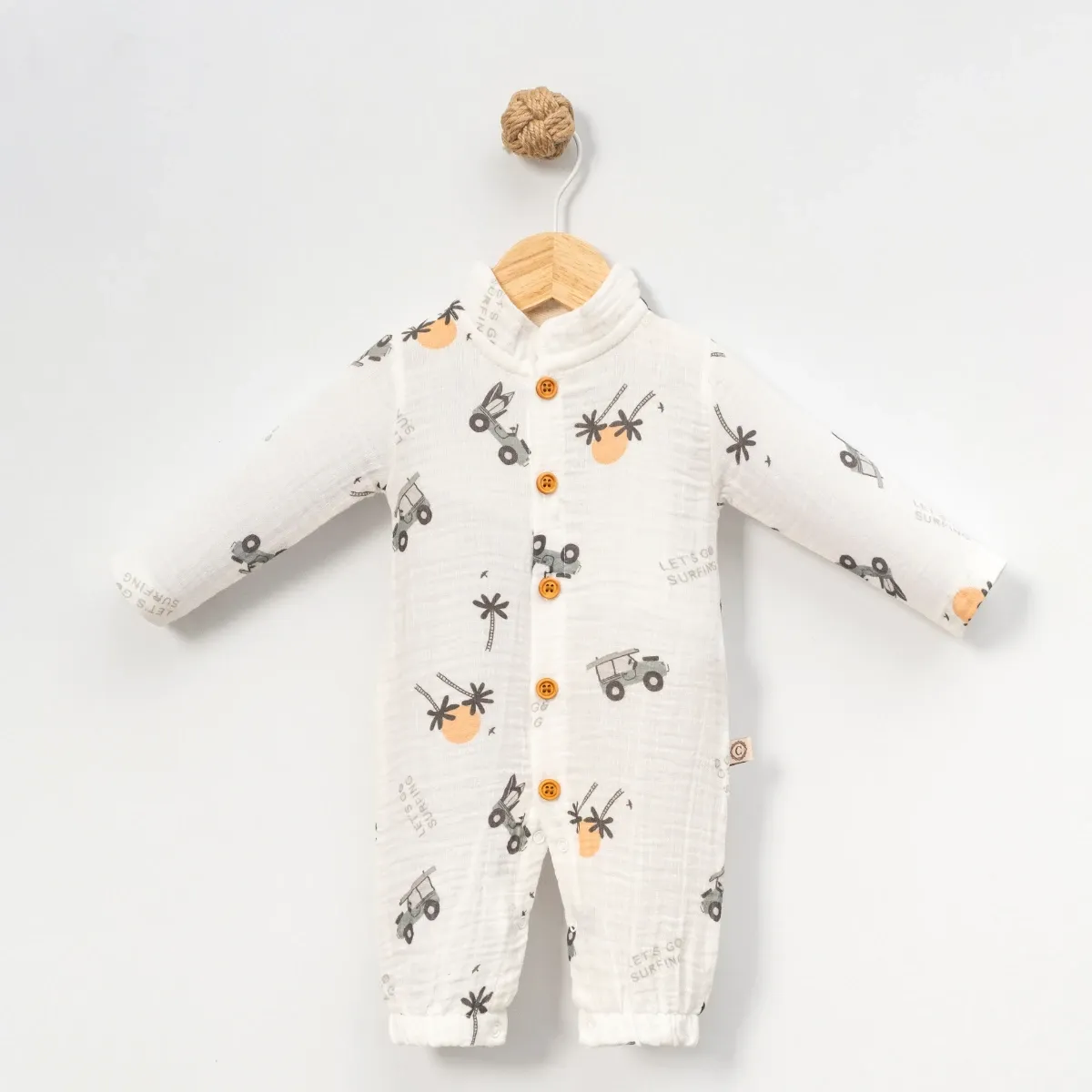 Baby Jumpsuit — Muslin — SAFARİ — 3-6-9 months — 10148CF