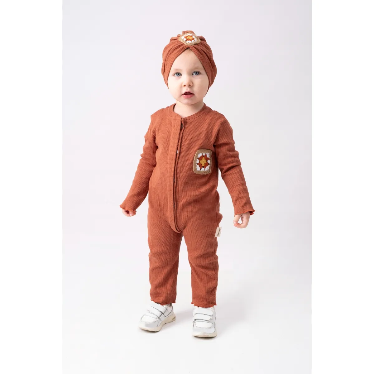 Baby Jumpsuit — Knit fabric, Pockets — 740PS