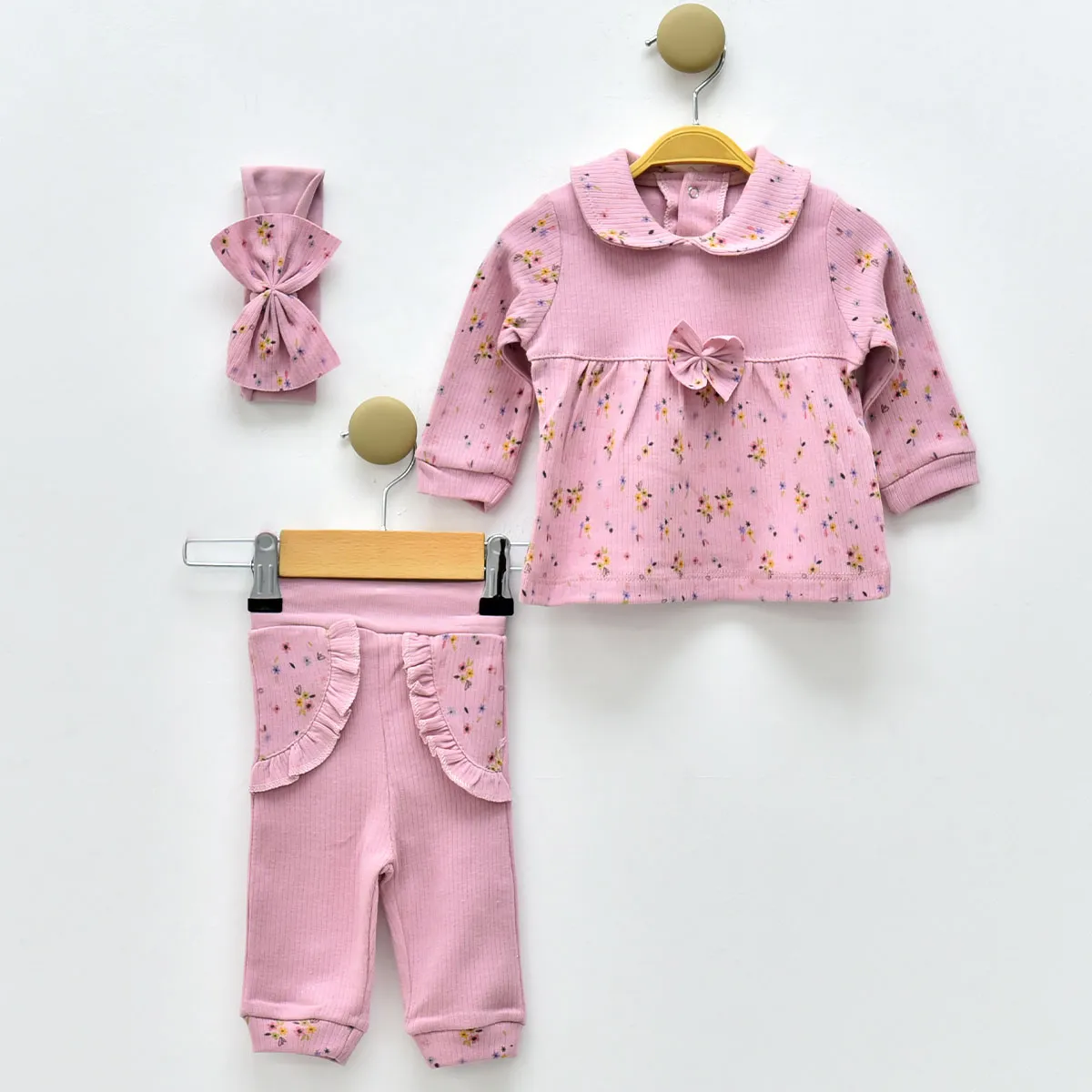 Baby Outfit Set — Print, Floral motif, Sleeveless — Set pieces: 2 — 1043CC