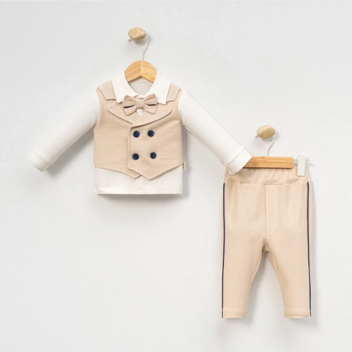 Boys' Outfit Set — Button fastening — Set pieces: 2 — 6-9-12-18 months — 6012MC