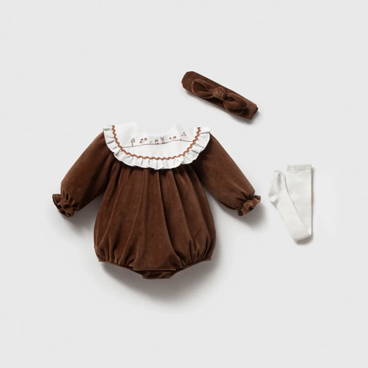Girls' Outfit Set — Velvet — 3-6 months — 5245NY