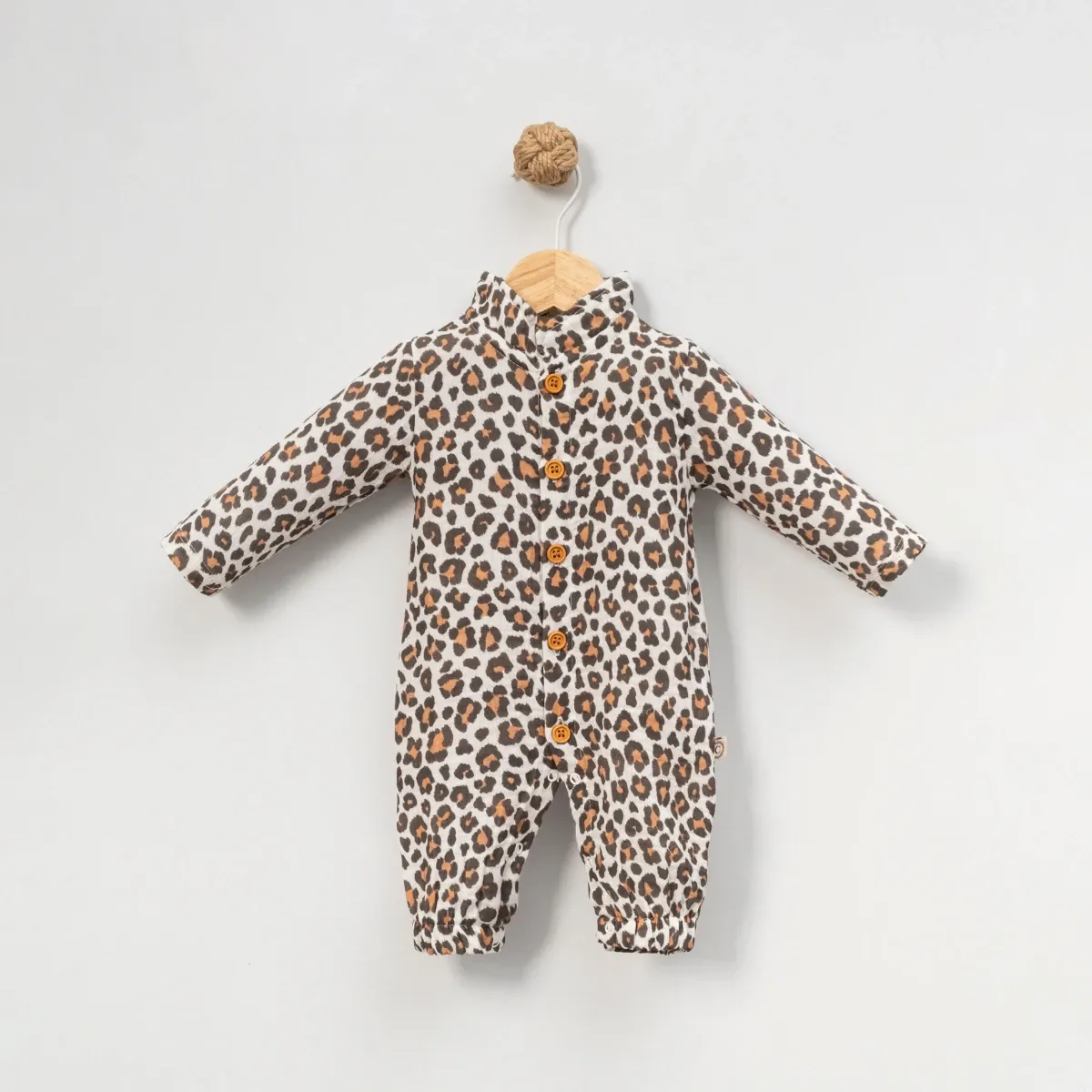 Baby Jumpsuit — Muslin, Leopard pattern — 3-6-9 months — 10144CF