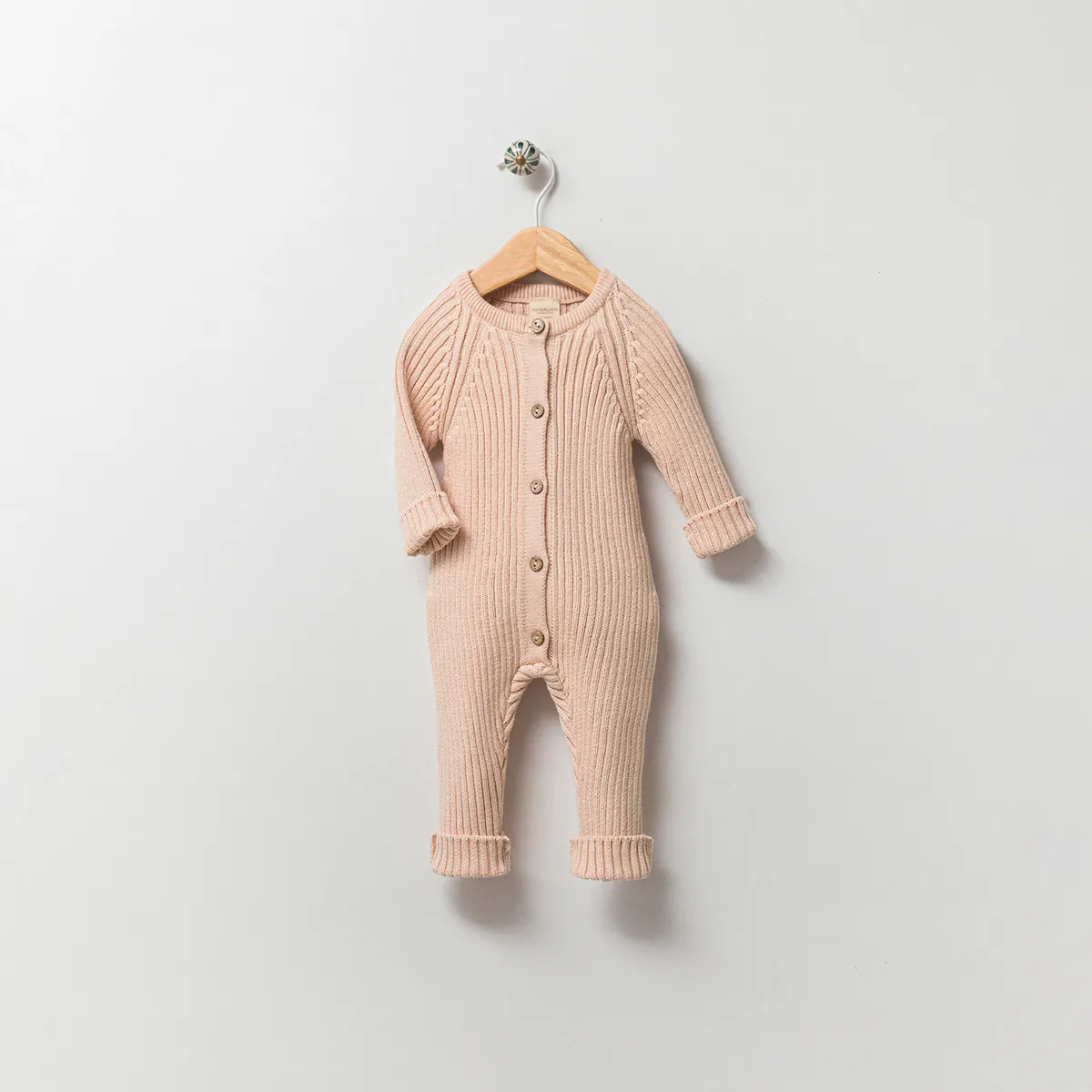 Baby Jumpsuit — Ribbed texture — 3-6-9-12 months — 8106N