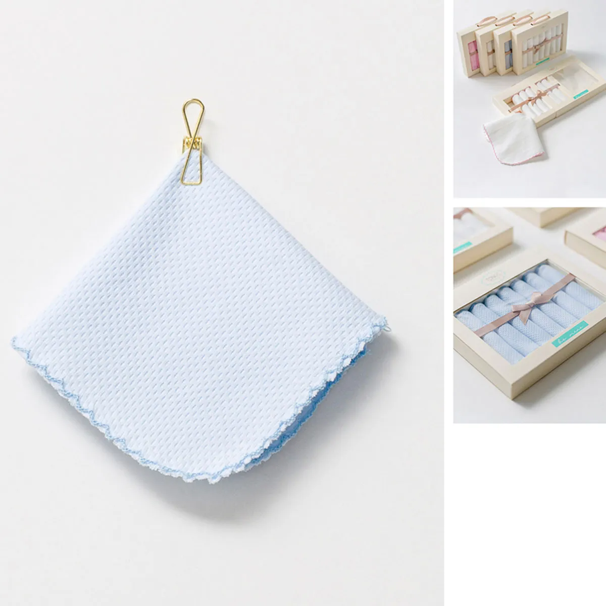 Baby Bibs, Wipes, Mittens & Pacifier Clips — Jacquard — Set pieces: 7 — 3211T