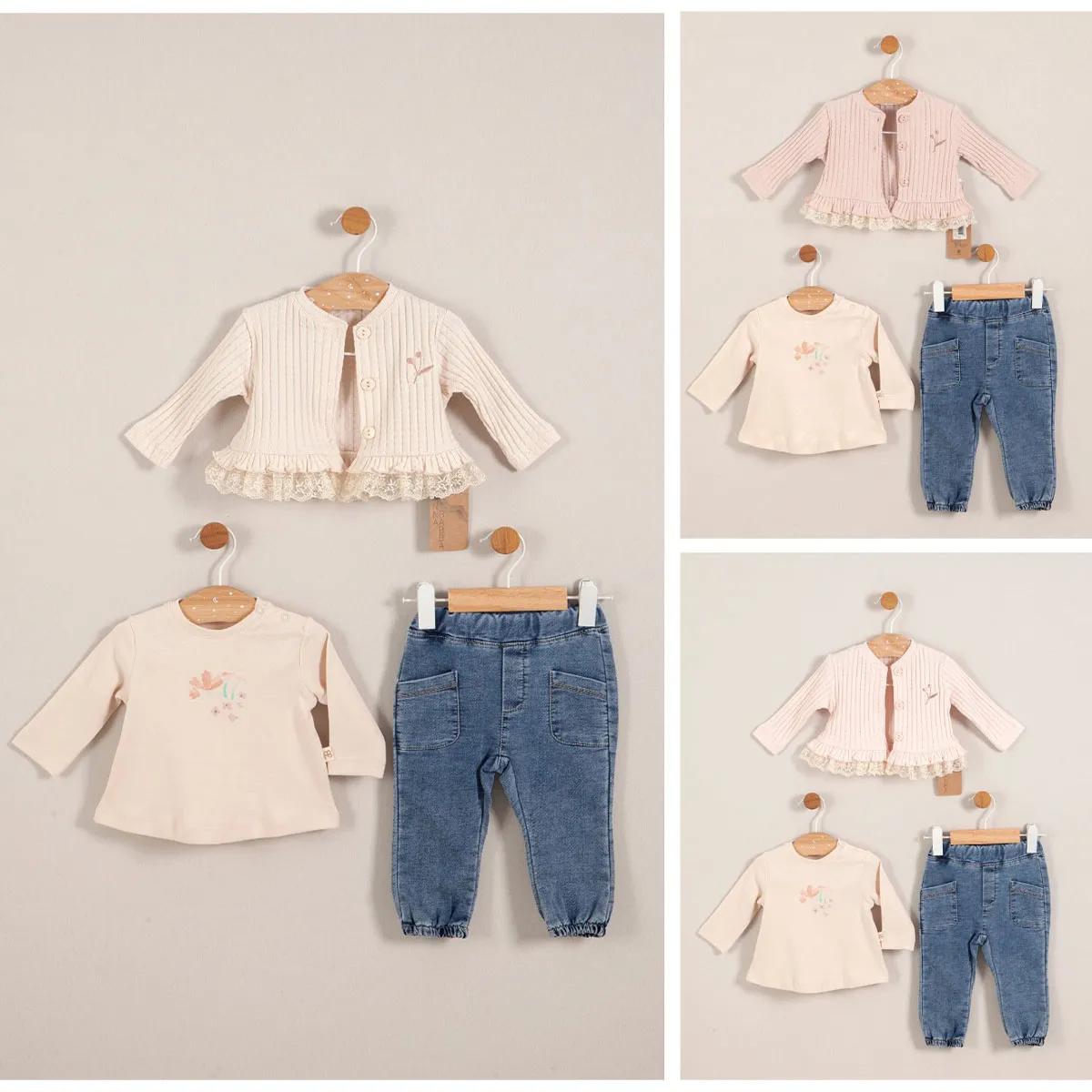 Girls' Outfit Set — Set pieces: 3 — 3-6-9-12 months — 20227AN