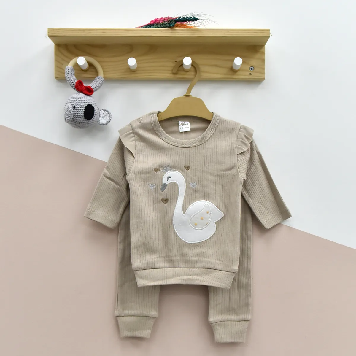 Girls' Outfit Set — Embroidery — 3-6-9 months — 4025OK