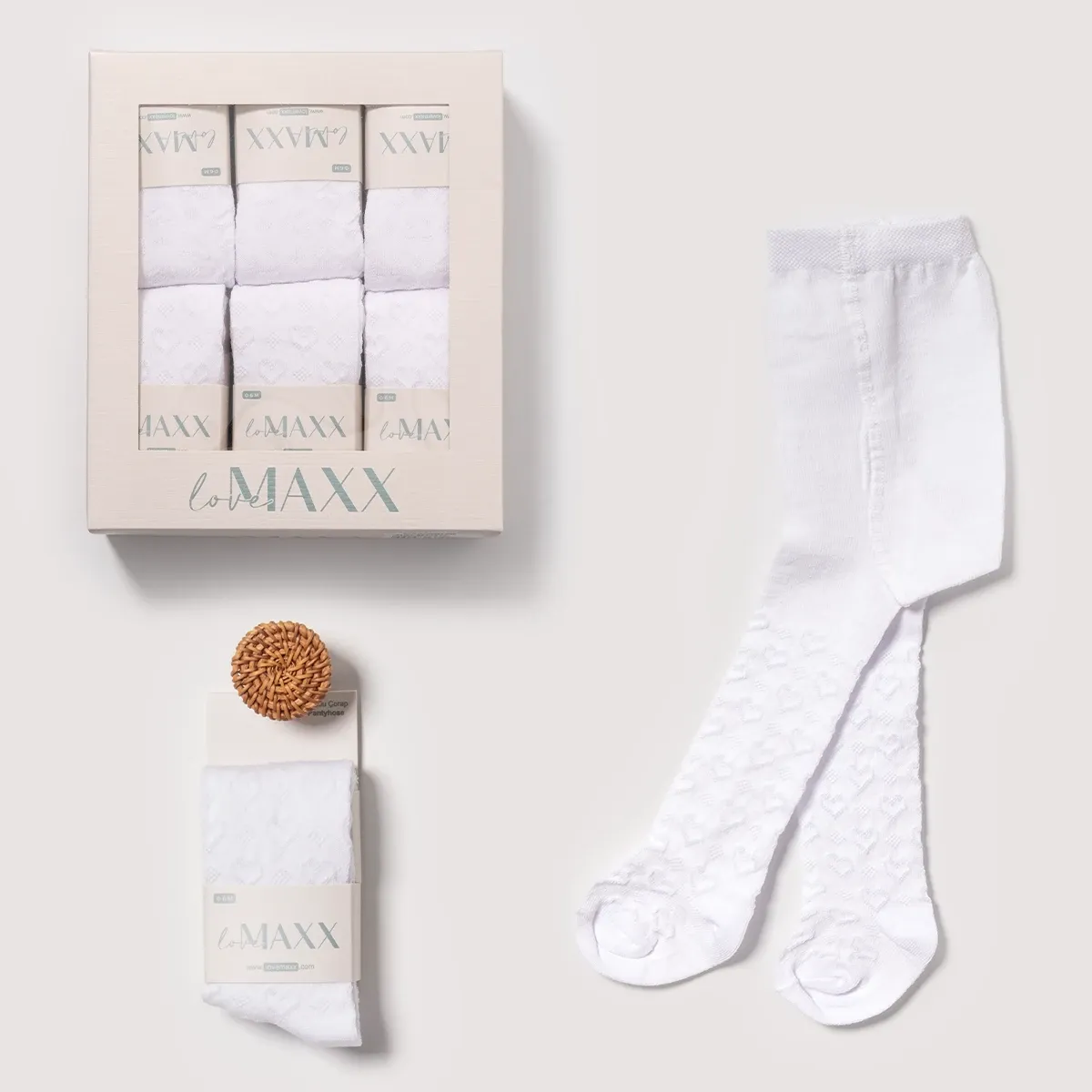 Baby Socks — Heart motif — Set pieces: 12 — 0-36 months — 7037LV