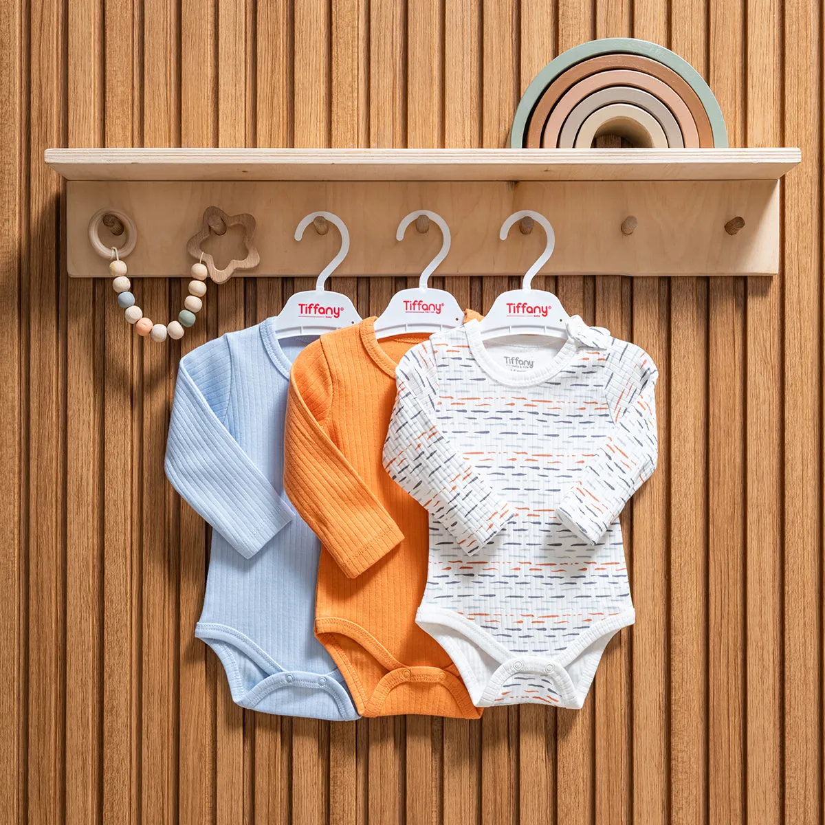 Baby Bodysuit — Set pieces: 3 — 3-6-9-12-18-24 months — 53008Tİ