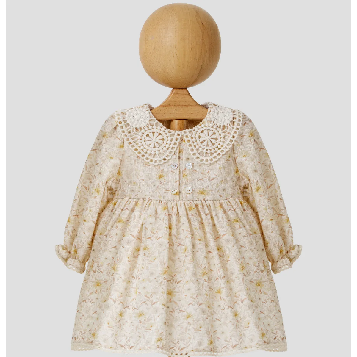 MİOMİNİ baby girl dress 6–24 months – Printed crinkle 4421MN