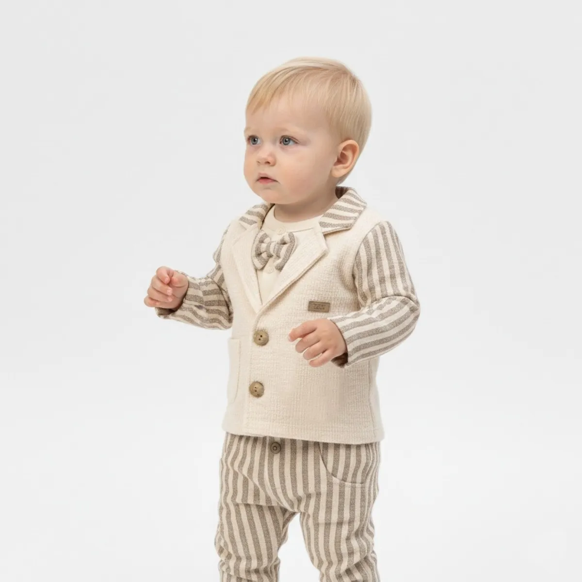 Boys' Outfit Set — Jacquard — Set pieces: 3 — 6-9-12-18 months — 4062MC