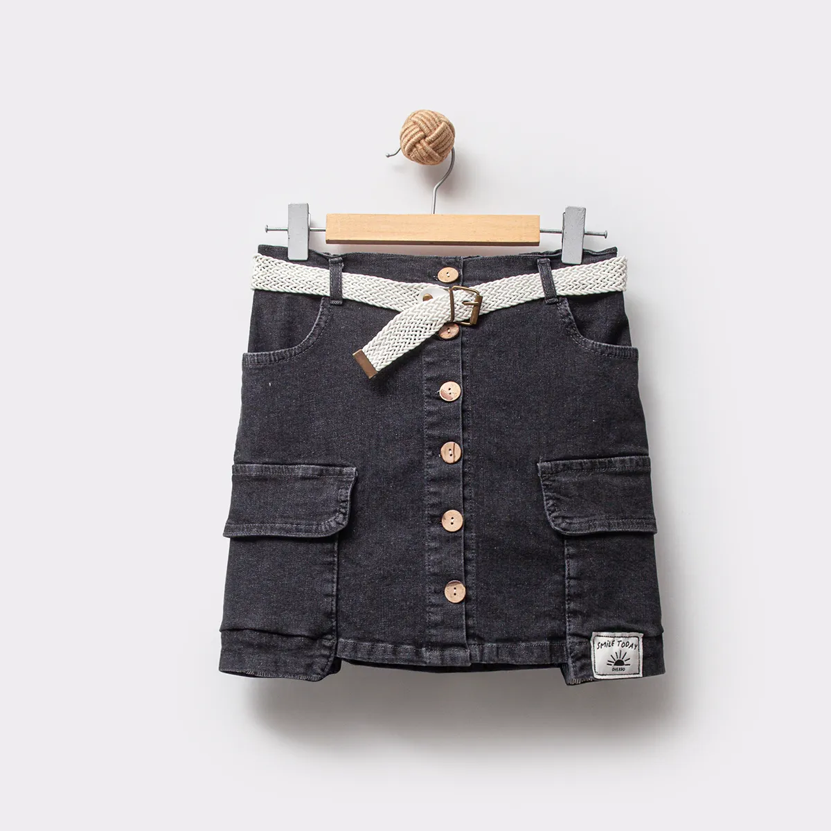 Skirt — Denim, Pockets — 5-6-7-8 years — 7299OV