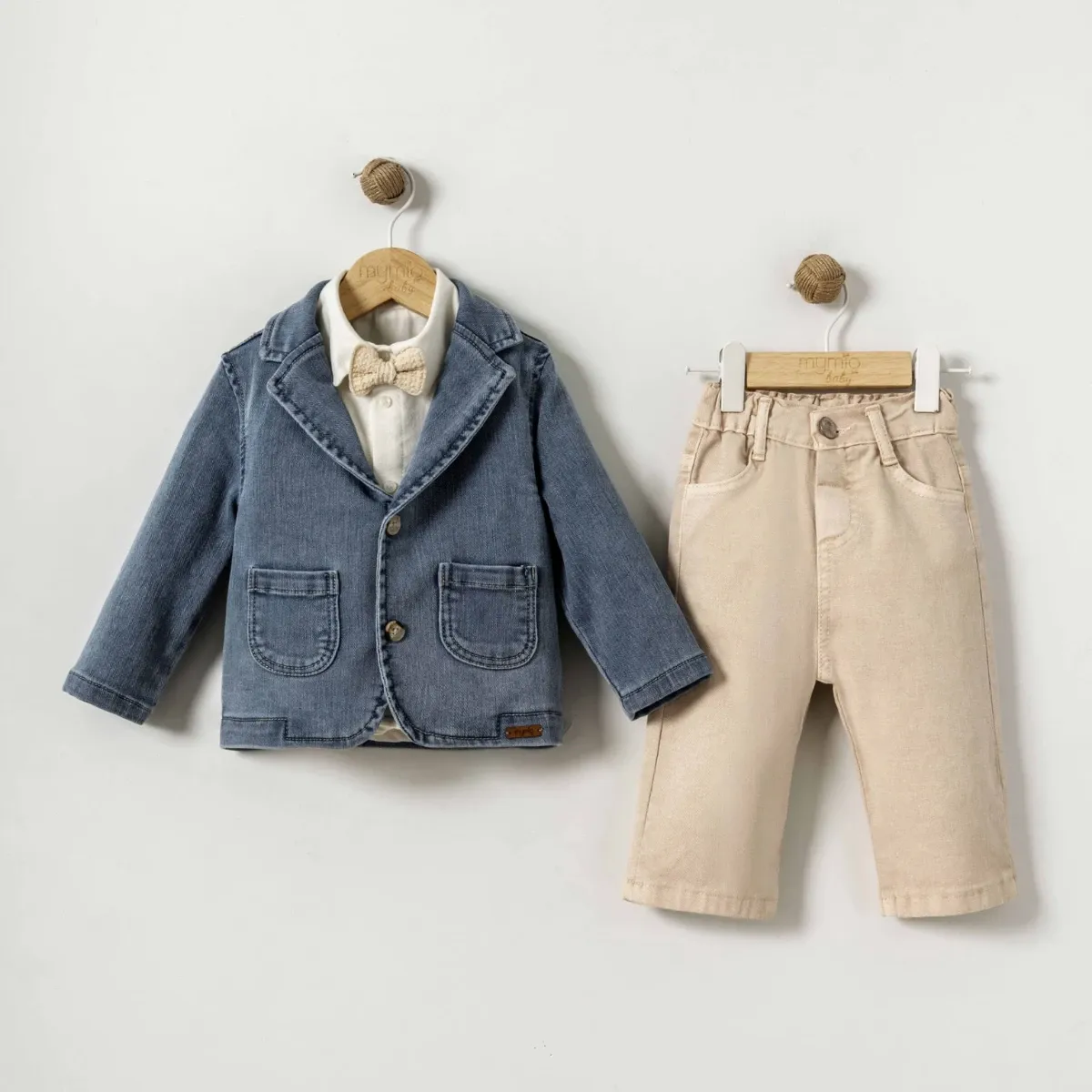 Boys' Outfit Set — Denim — Set pieces: 3 — 9-24 months — 4748MY