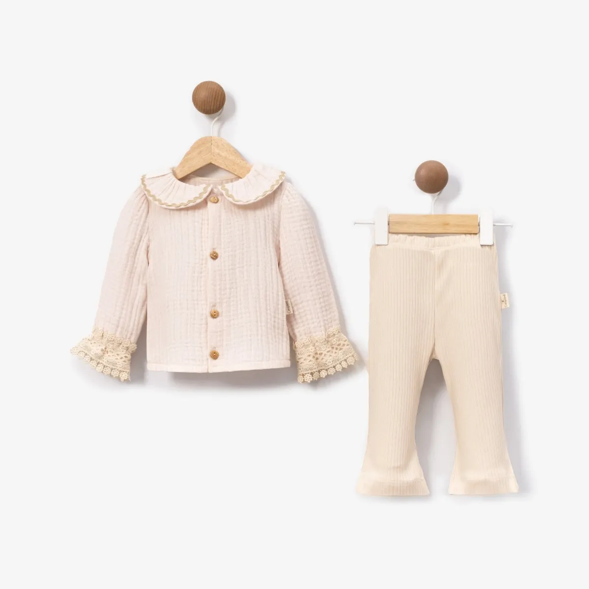 Girls' Outfit Set — Muslin — Set pieces: 2 — 6-9-12 months — 6000MC