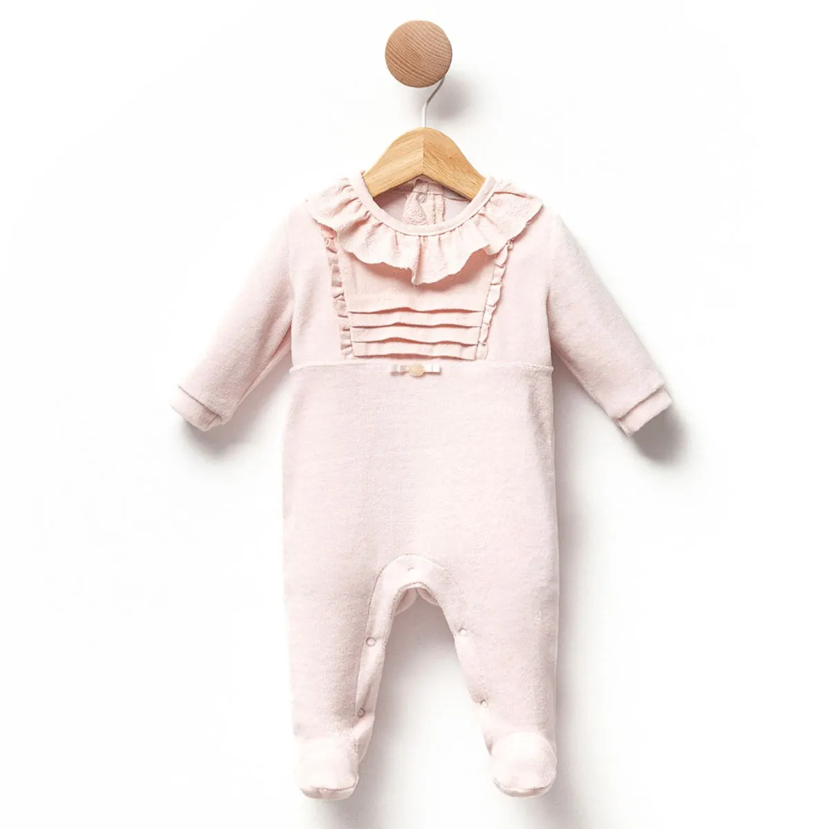 Baby Jumpsuit — Velvet, Broderie detail — 2-3-6 months — 483810CS