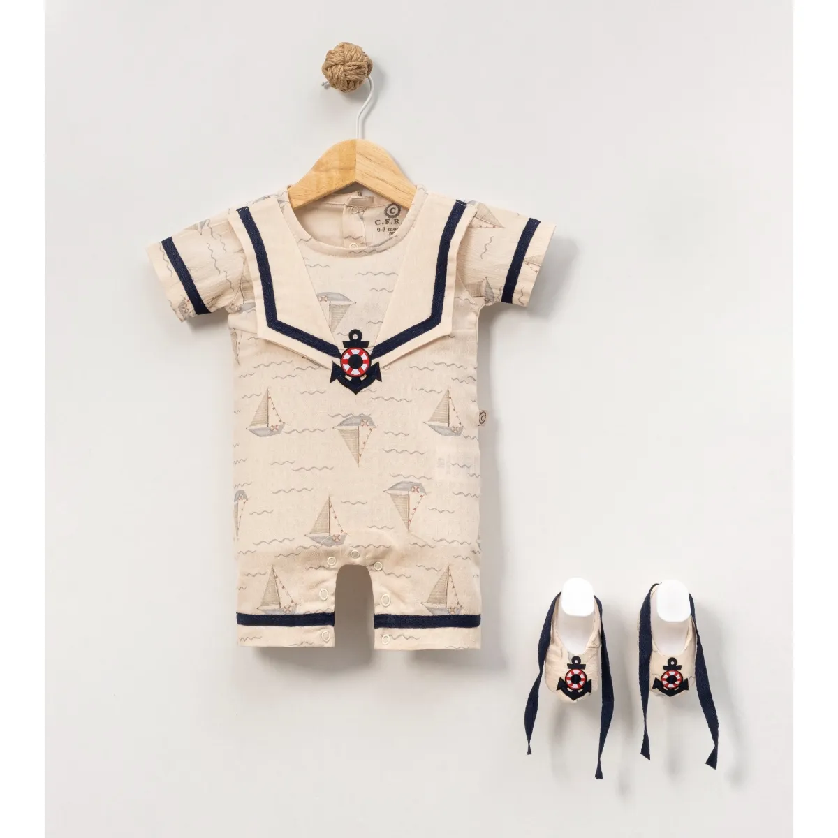 Baby Jumpsuit — Covered feet — 3-6-9 months — 10142CF
