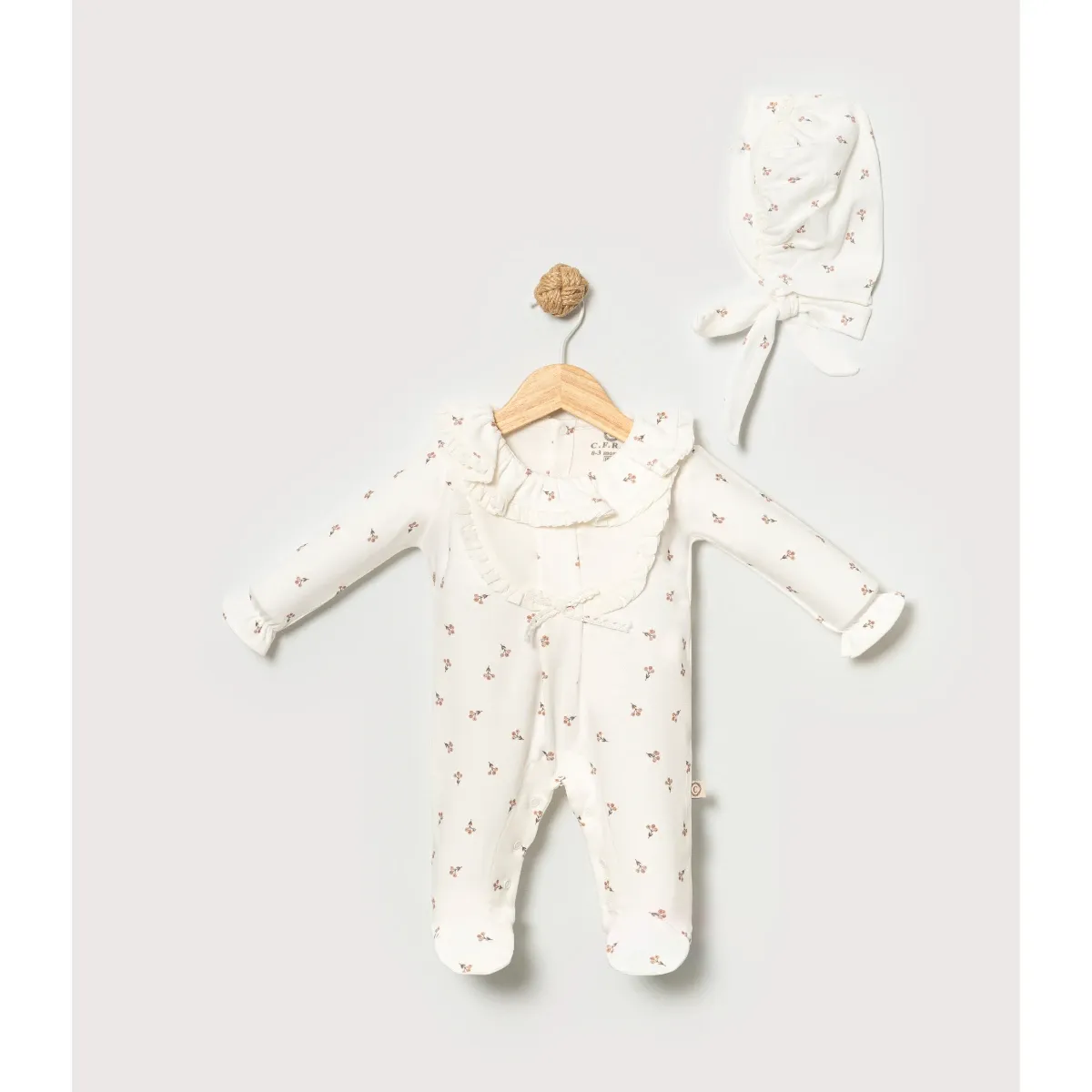 Baby Jumpsuit — Covered feet, Jersey — 3-6-9 months — 10150CF