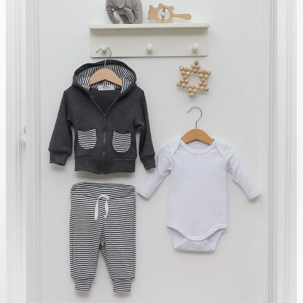 Newborn Going-Home Set — Jersey — Set pieces: 3 — 0/3-3/6 months — 8237N