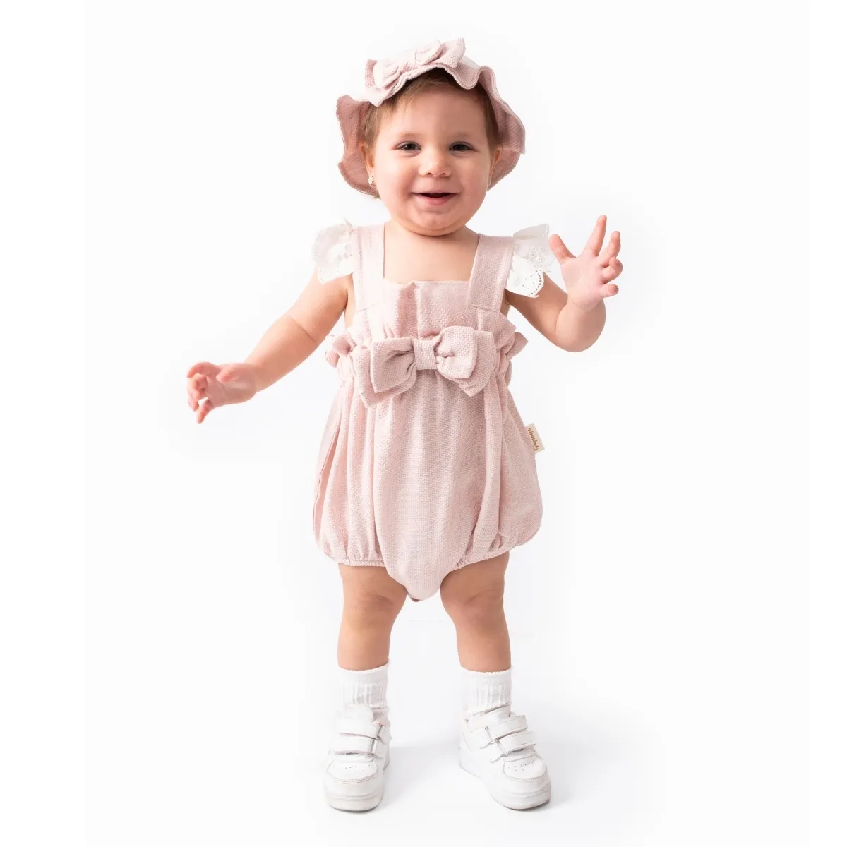 Baby Romper — Lace detail — 6-9-12-18 months — 868PS
