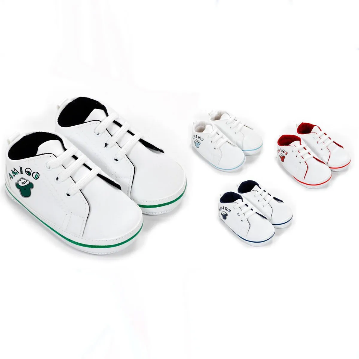 Baby Booties — Print, Leather, Sleeveless — 18-19 size — 303LC