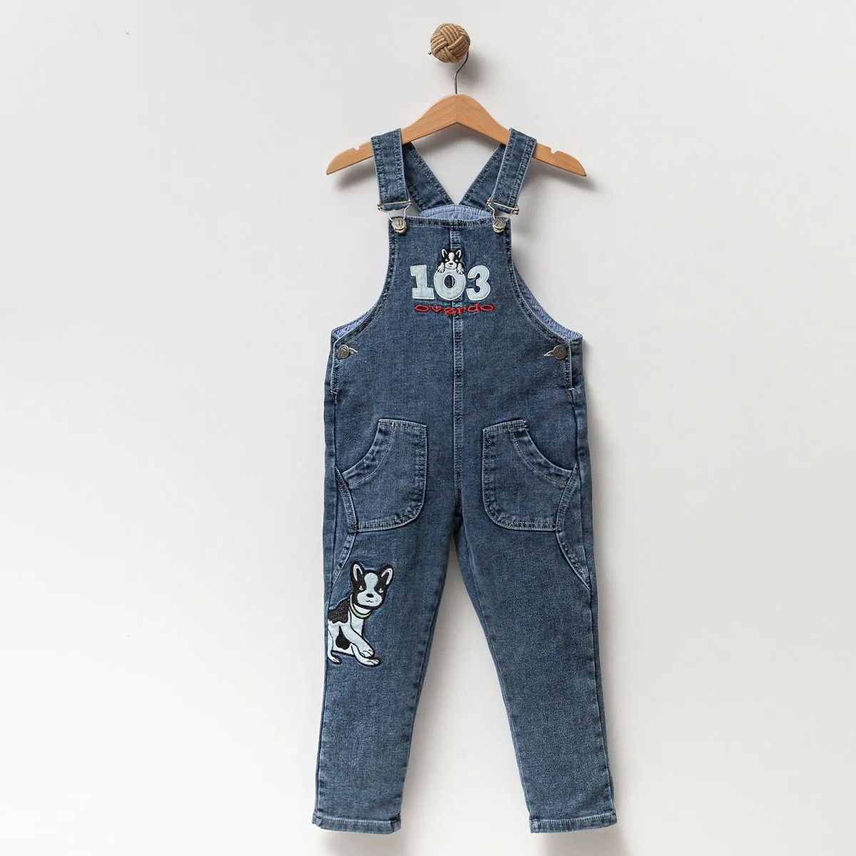 Overalls — Embroidery, Denim — 1-2-3-4 years — 7228OV