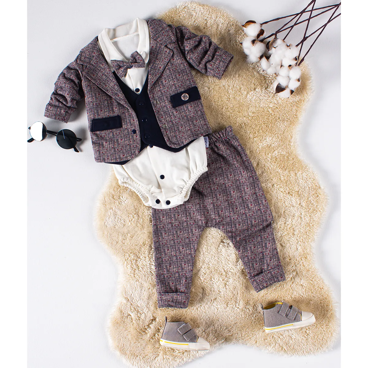 Boys' Outfit Set — Set pieces: 3 — 3-6-9 months — 1027PL