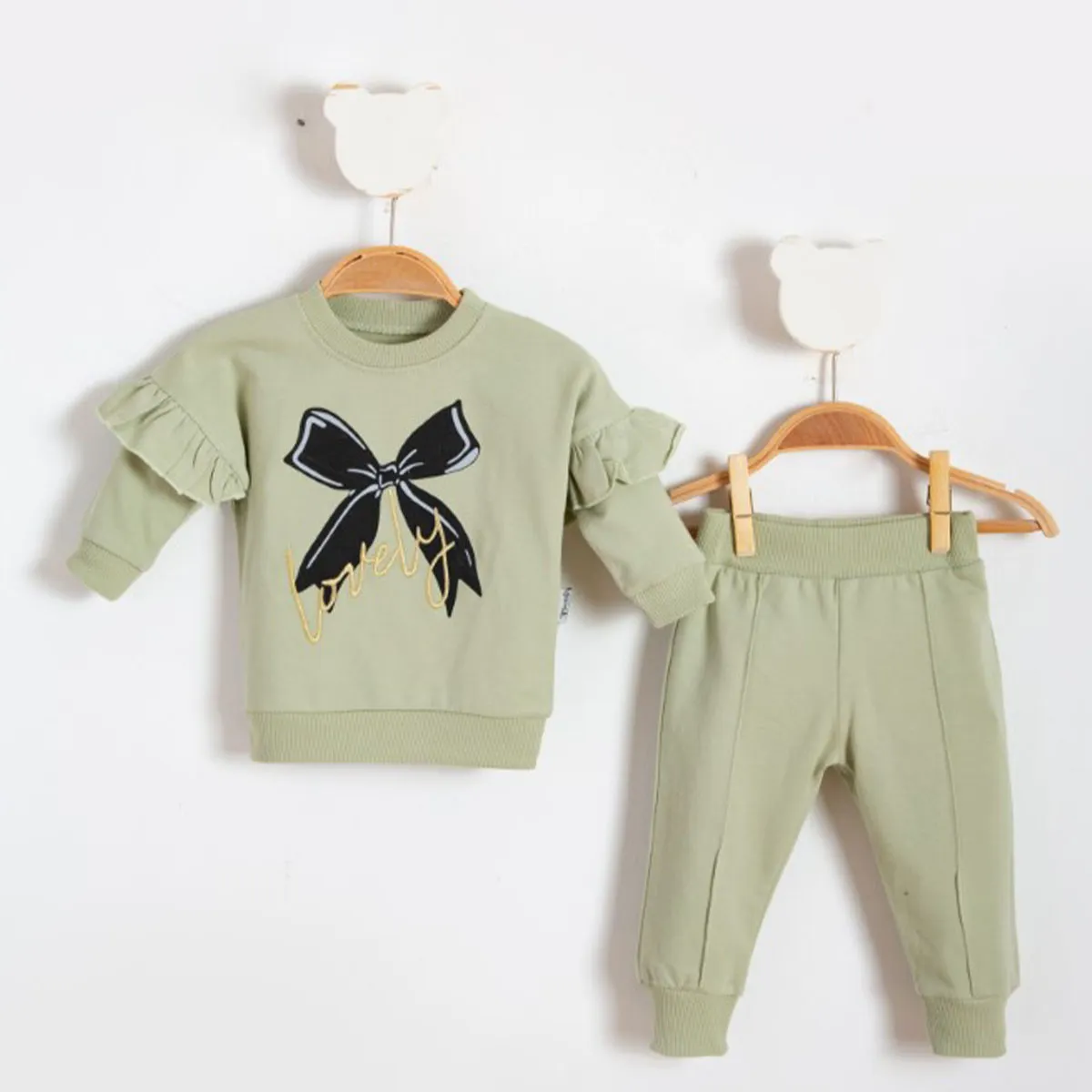 Girls' Outfit Set — LOVELY — Set pieces: 2 — 6-9-12-18 months — 1205Pİ