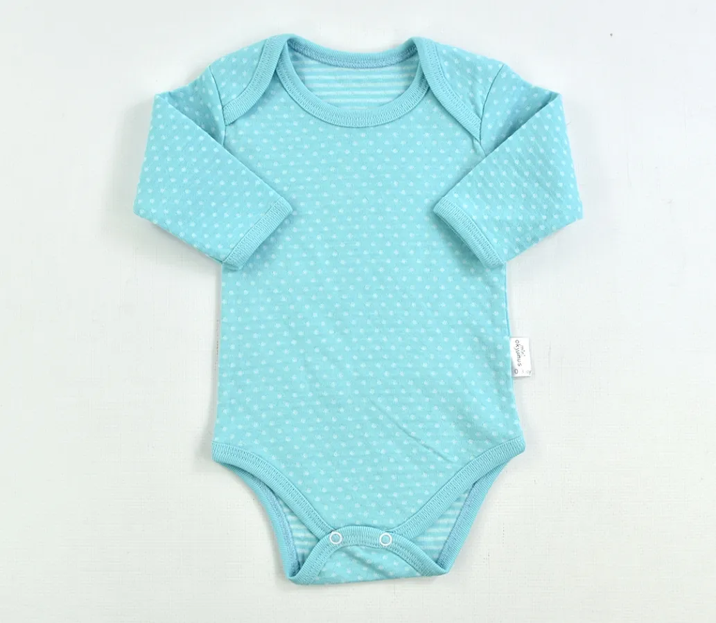 Baby Bodysuit — Long sleeves, Jacquard, Polka dots — 1-3 years — 1822OK