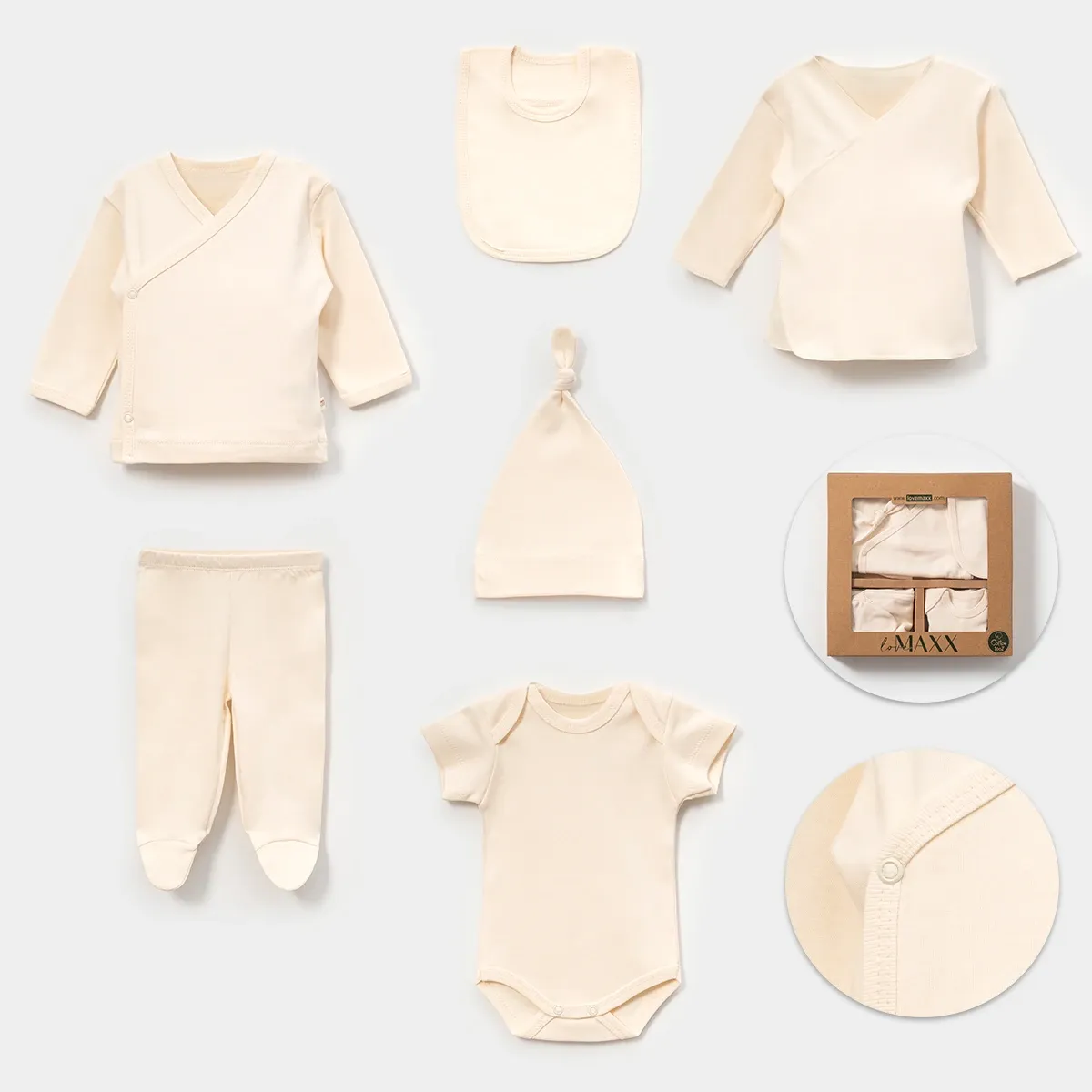 Newborn Going-Home Set — Boxed packaging — Set pieces: 6 — 8000LV
