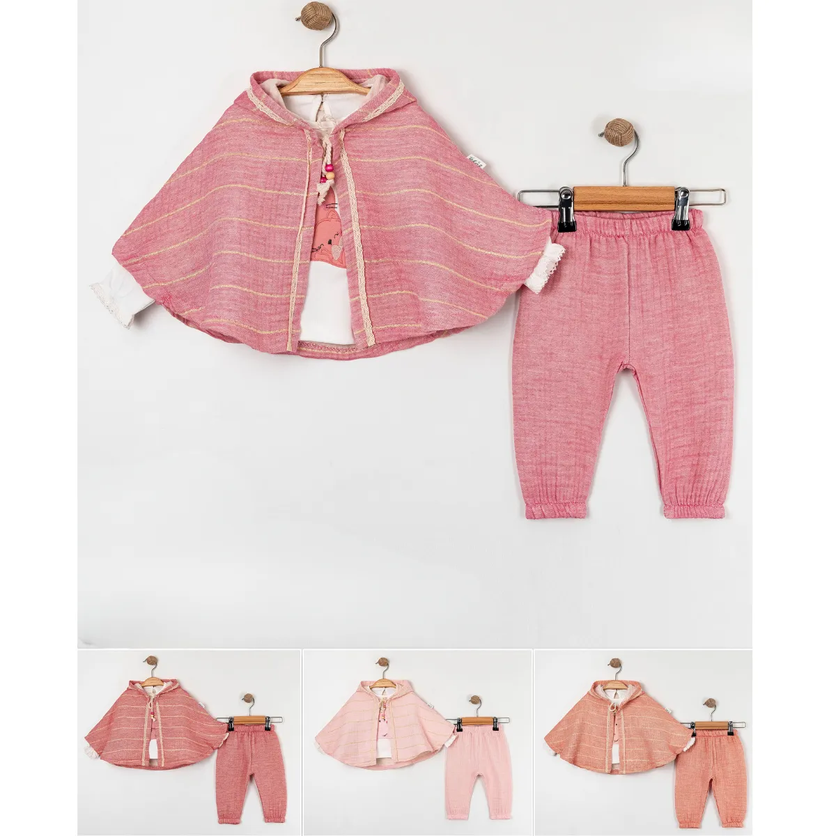 Girls' Outfit Set — Set pieces: 3 — 6-9-12-18 months — 3209LG