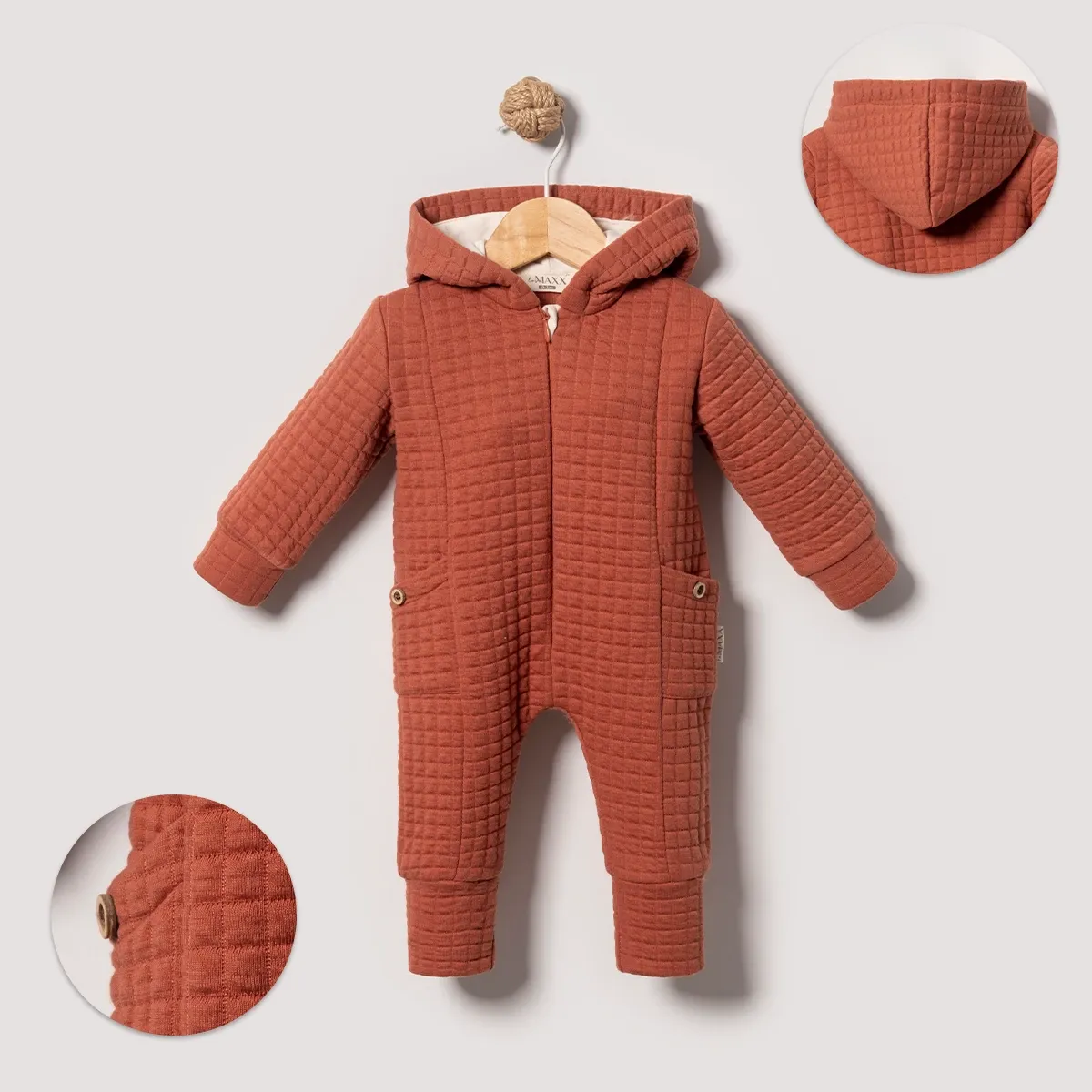 Baby Jumpsuit — Hood, Quilting — 3-6-9 months — 582146LV