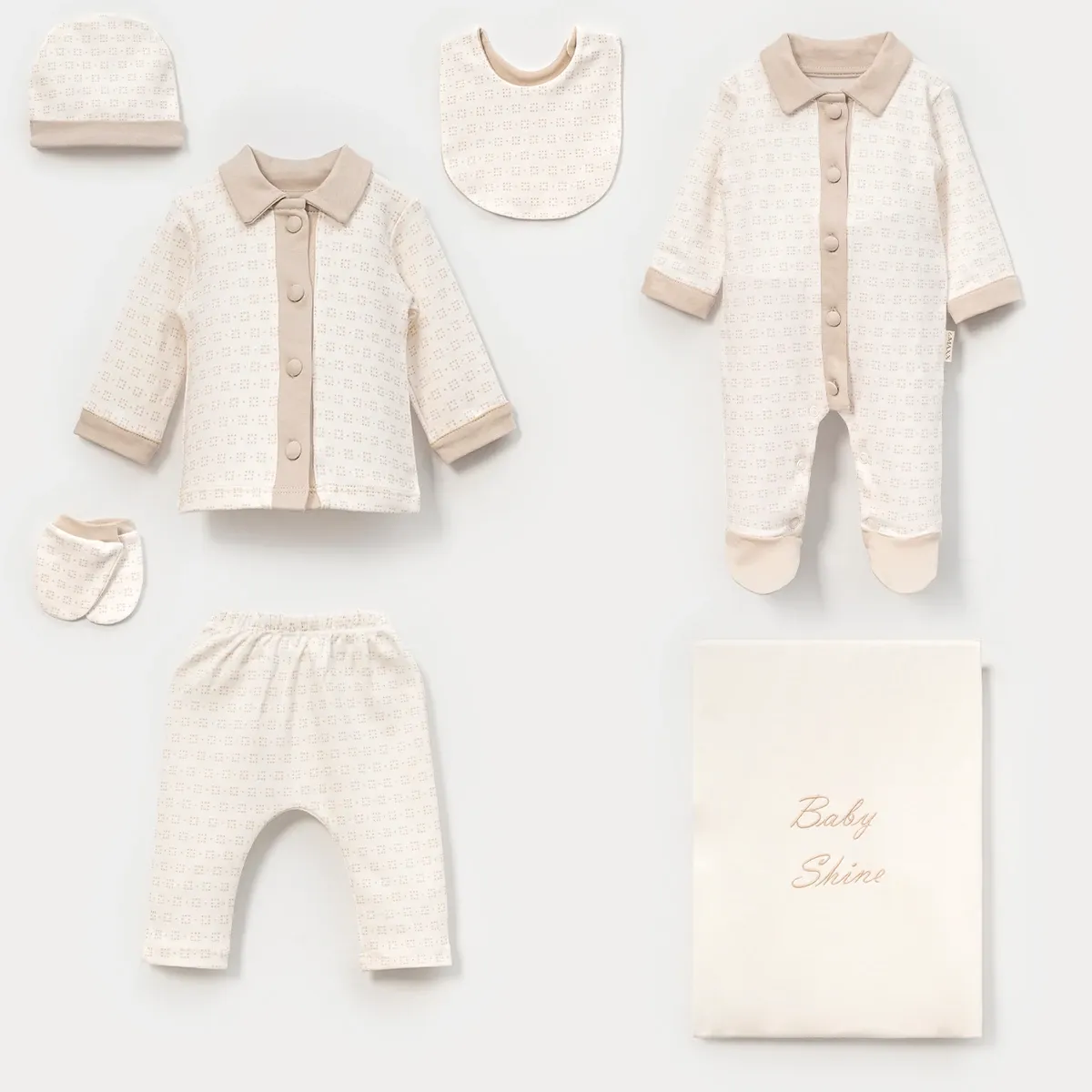 Newborn Going-Home Set — Boxed packaging — Set pieces: 5 — 0-3 months — 583159LV