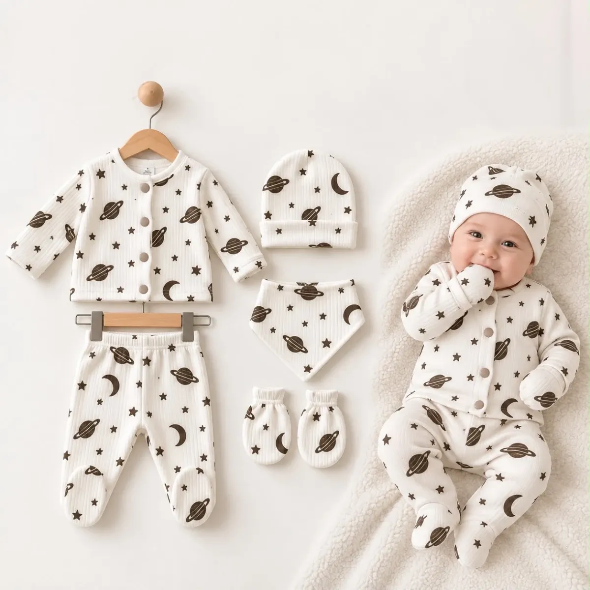 Newborn Going-Home Set — Set pieces: 5 — 0-3 months — 26217CY