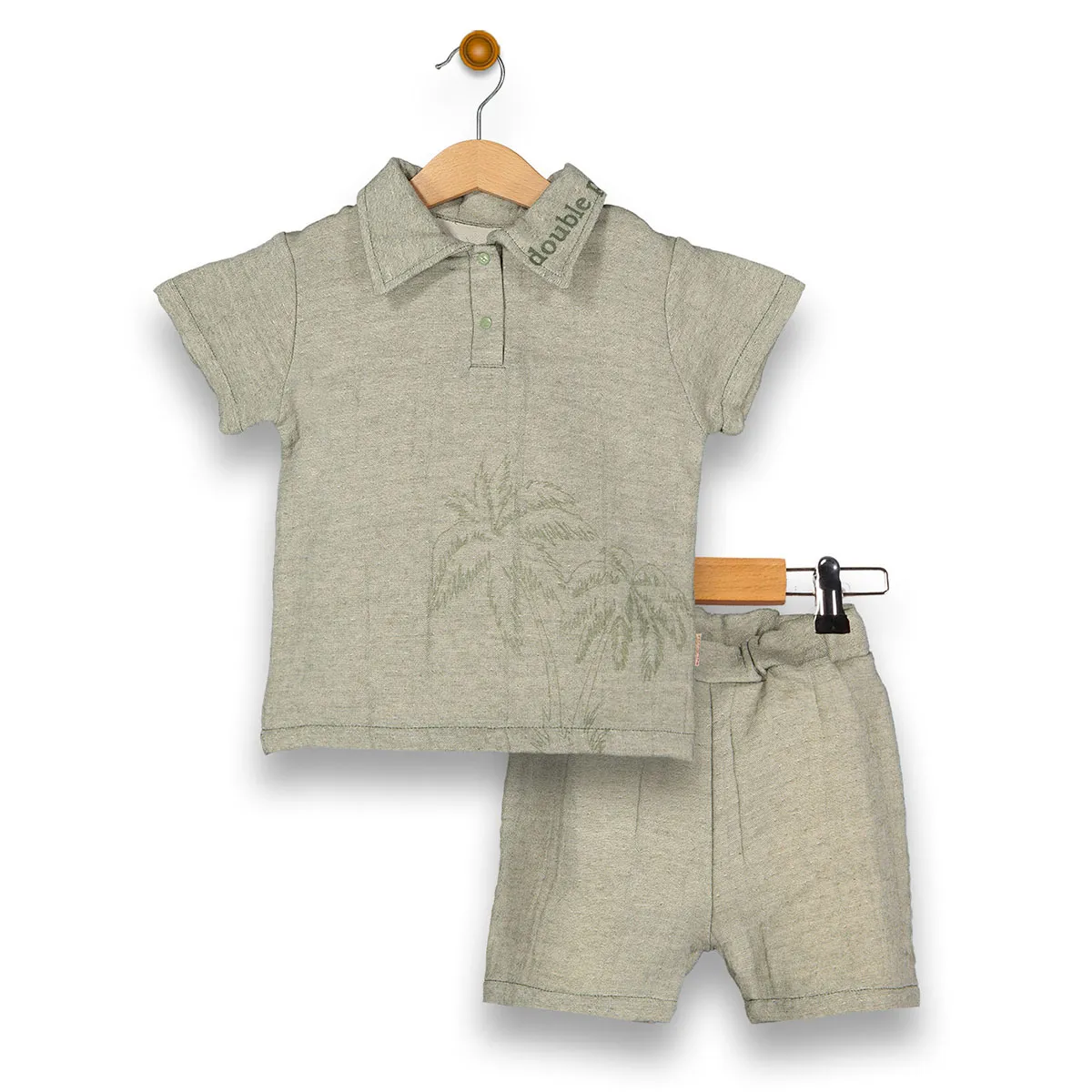 Boys' Outfit Set — White, Collar — 9-12-18-24 months — 2191BB