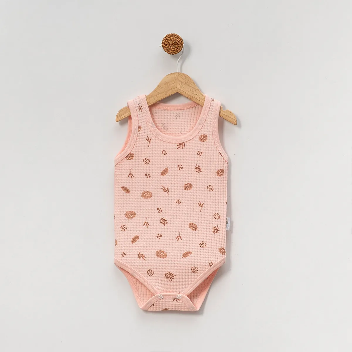 Baby Bodysuit — Leaf motif — 1-1,5-2-3 years — 2069OK
