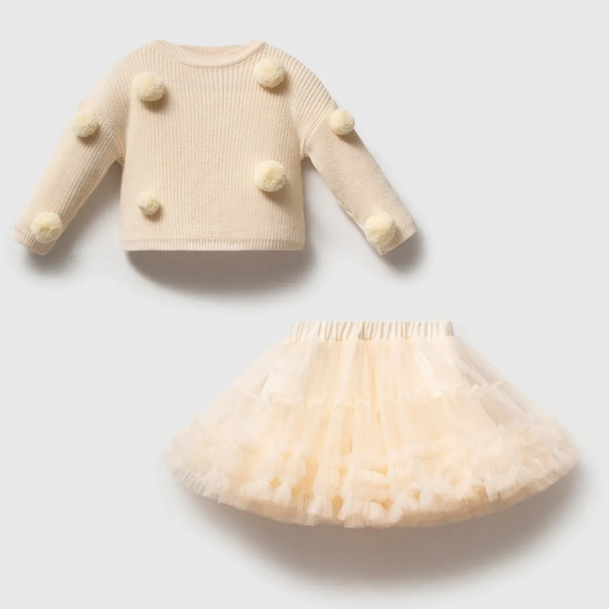 Girls' Outfit Set — Knit fabric — Set pieces: 2 — 9-24 months — 5218NY