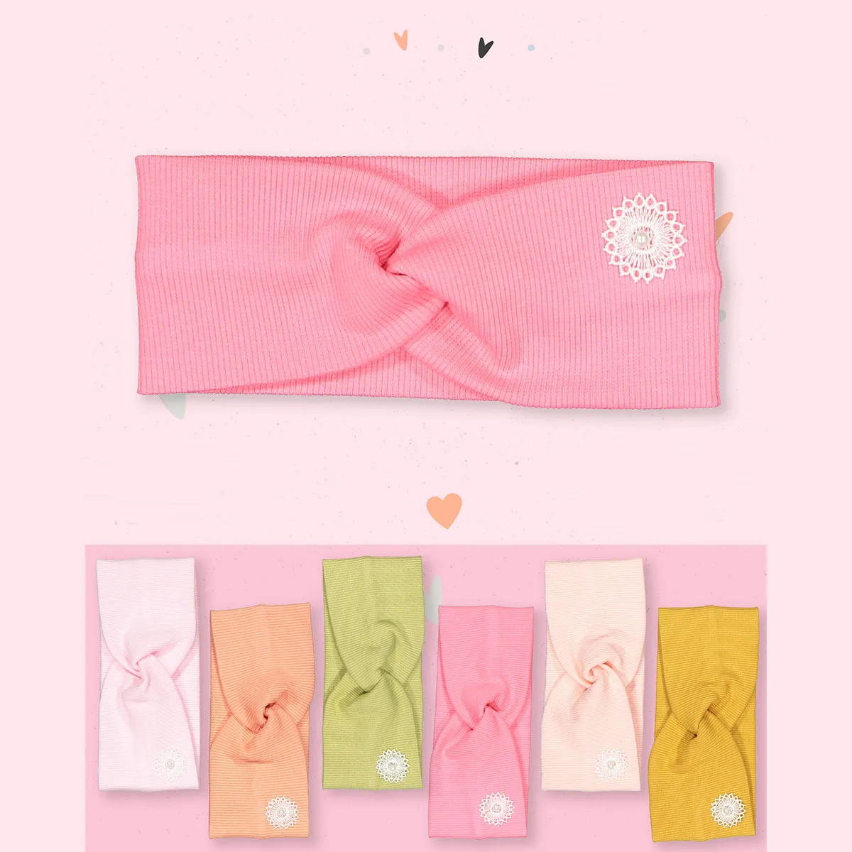 Baby Hats, Headbands, Bow Ties & Hair Clips — Set pieces: 6 — 3-6-9 months — 6090KB