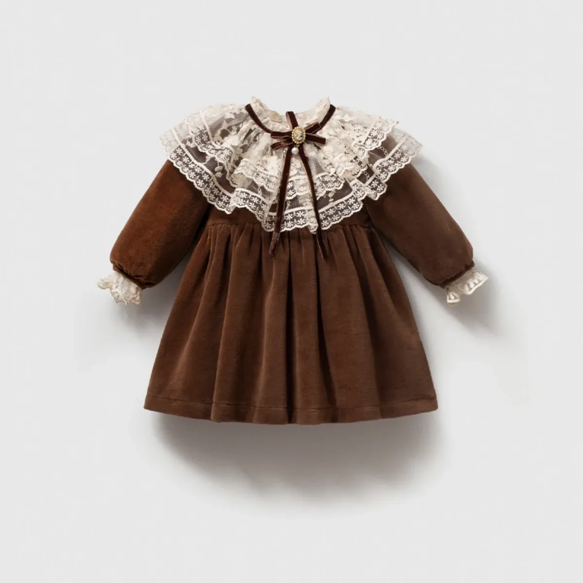 Dress — Lace detail, Collar — 6-9-12-18 months — 5203NY