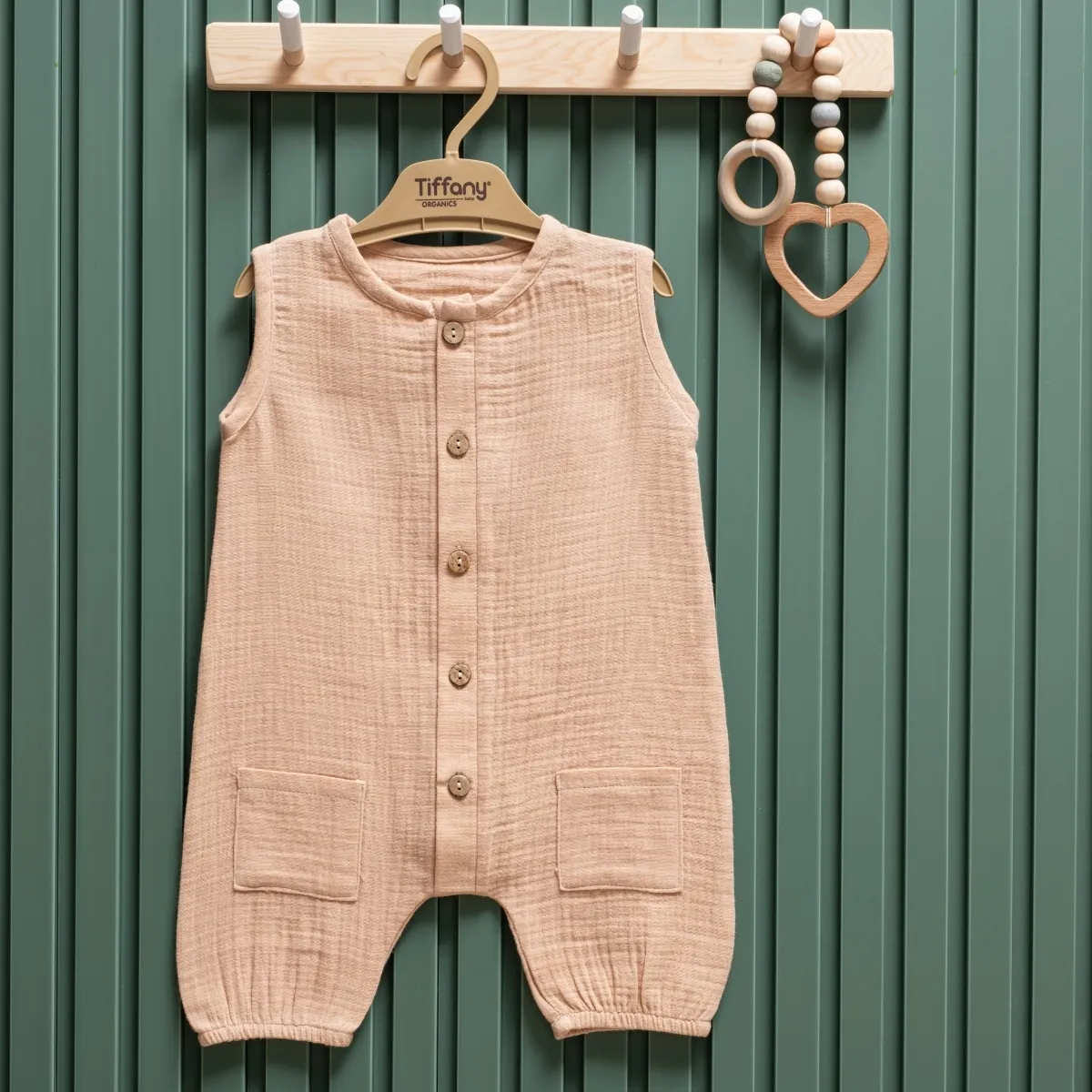 Baby Jumpsuit — Muslin — 6-9-12-12-18-24 months — 26091Tİ