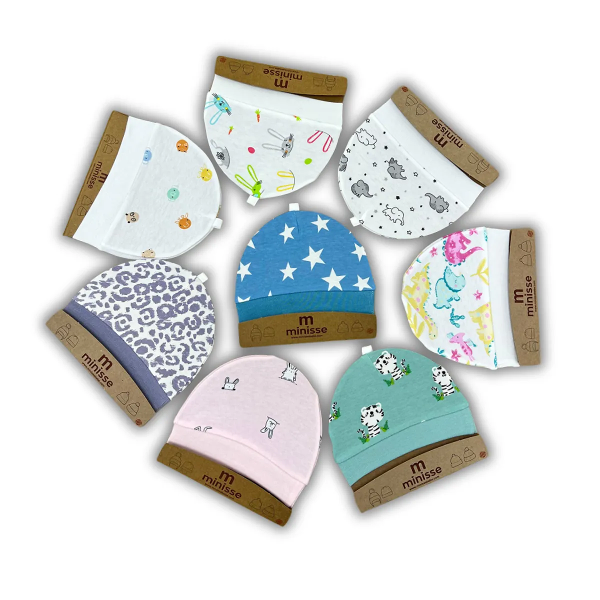 Baby Hat — Print, Sleeveless — Set pieces: 12 — 0-12 months — 30324PO