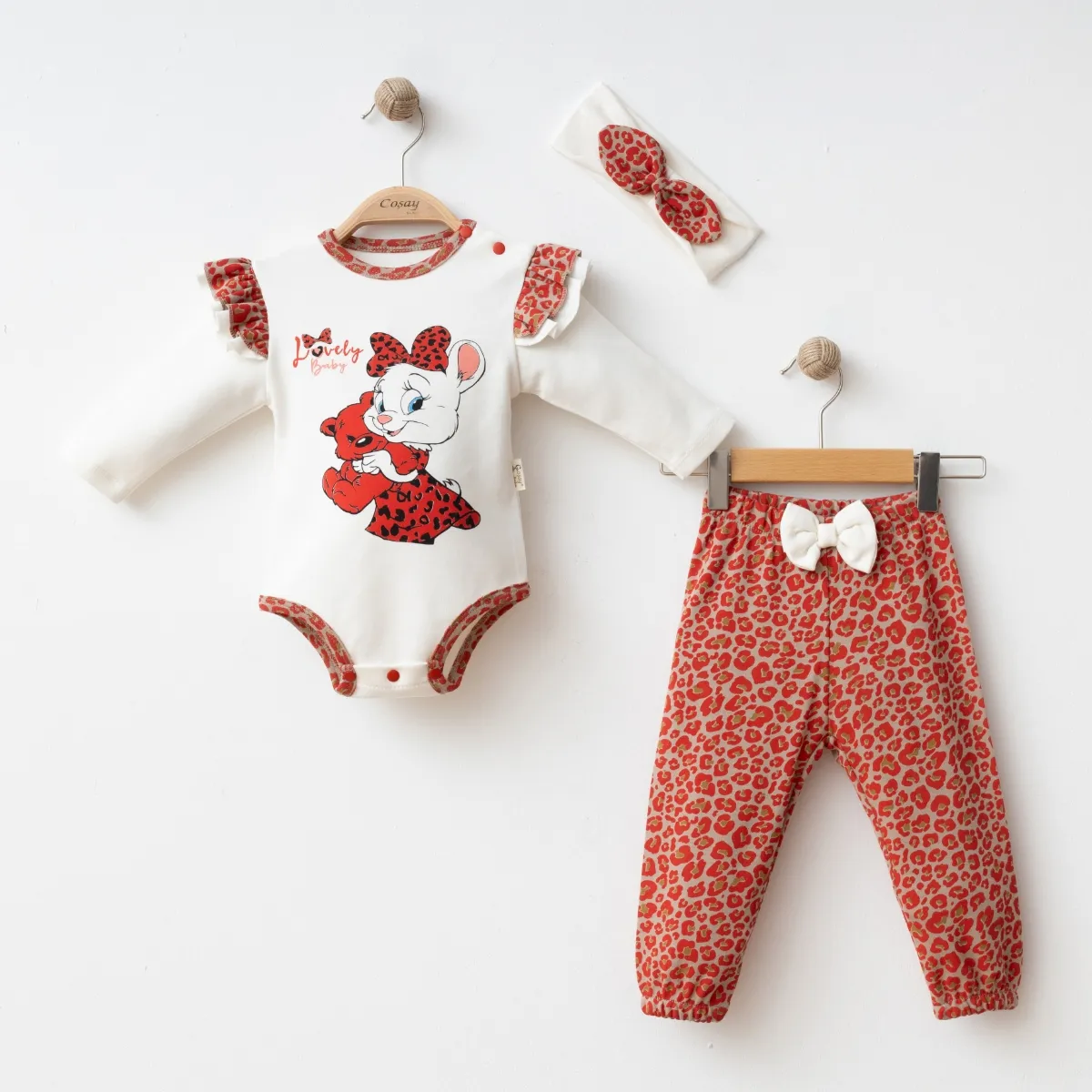 Girls' Outfit Set — LOVELY — Set pieces: 3 — 9-12-18 months — 25131CY