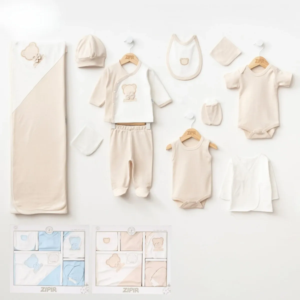 Newborn Going-Home Set — Bear motif — Set pieces: 10 — 0-3 months — 630ZP