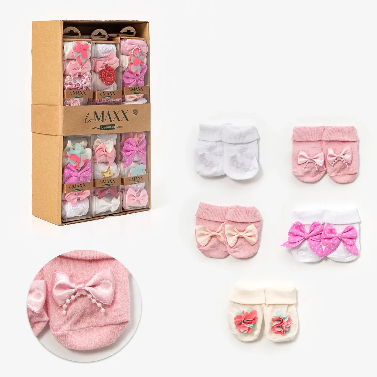 Baby Socks — Set pieces: 5 — Pack quantity: 12 — 0/3-3/6 months — 5035LV