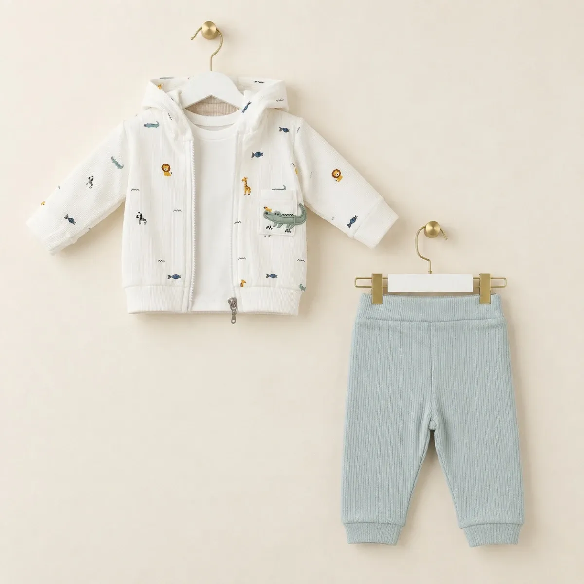 Boys' Outfit Set — Set pieces: 3 — 3-6-9-12 months — 2634ME