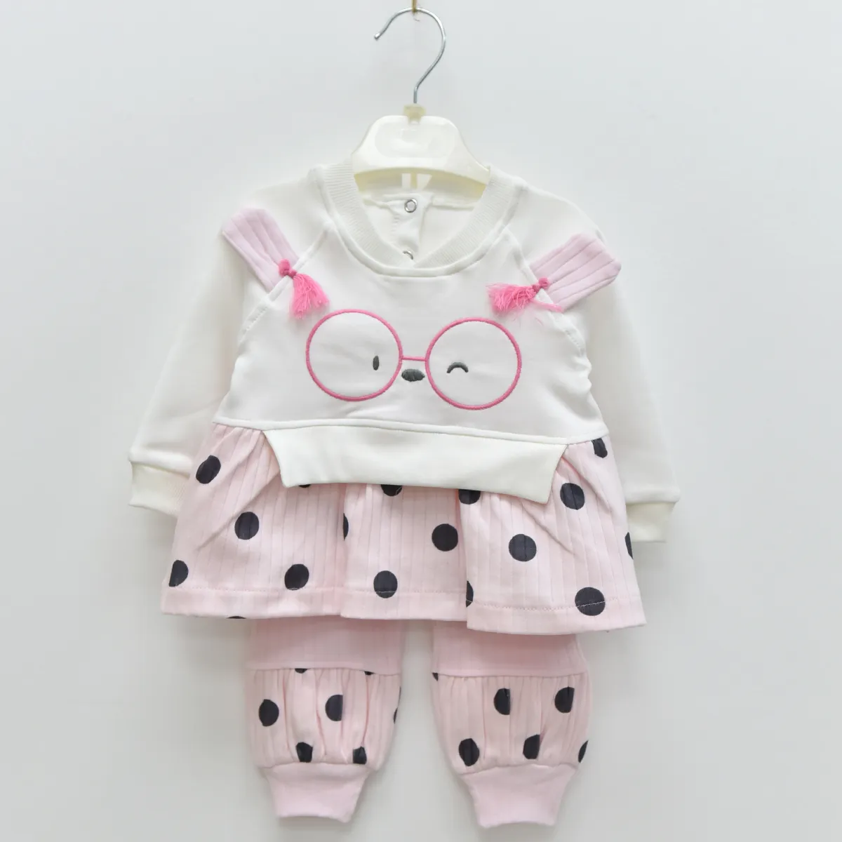 Girls' Outfit Set — Embroidery — Set pieces: 2 — 3-6-9 months — 6817LG