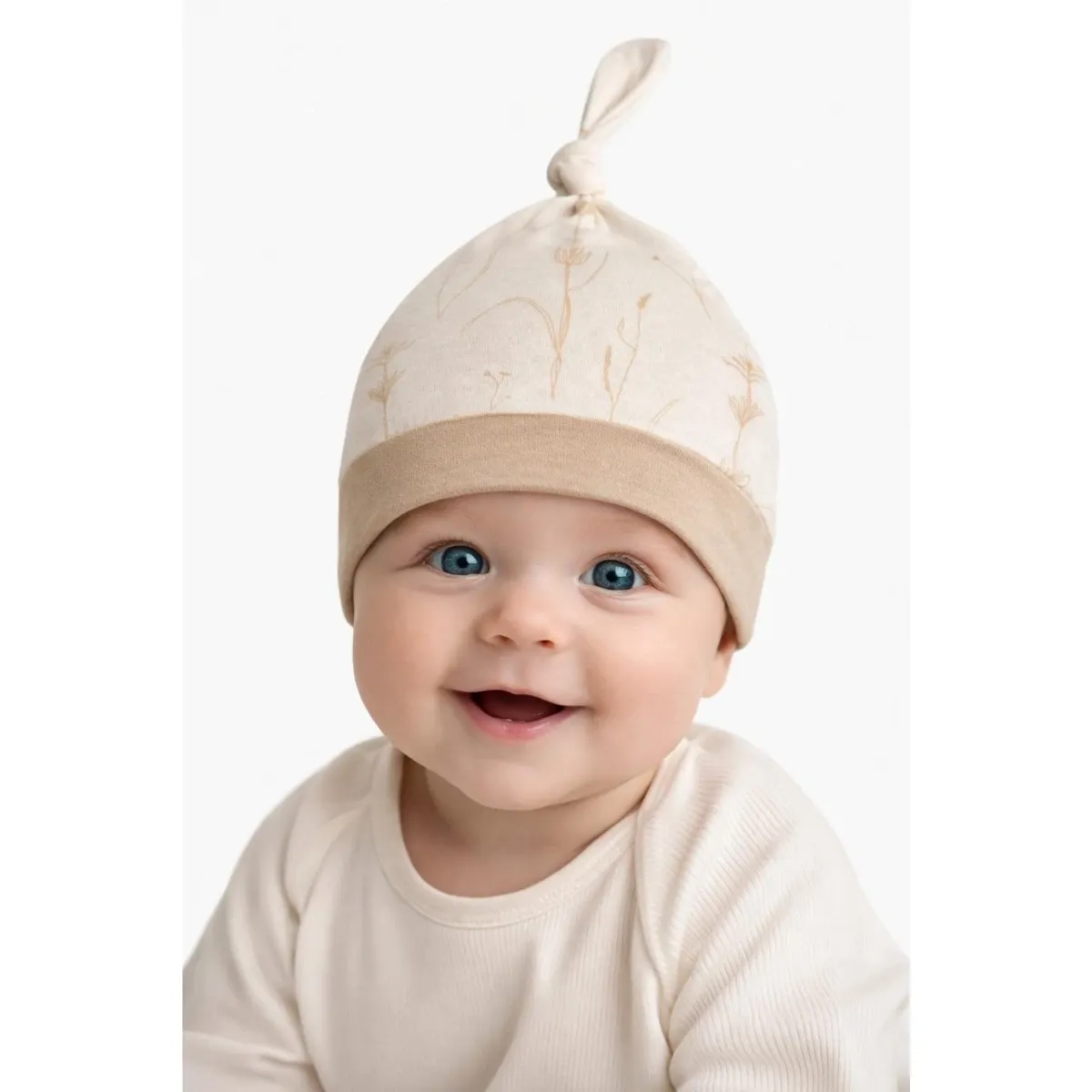Baby Hat — Floral motif — Set pieces: 3, 4 — 0-6 months — 49094MS