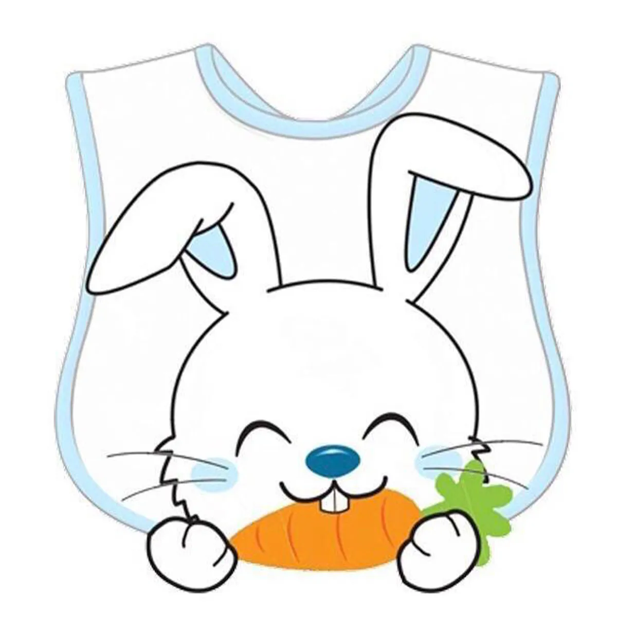 Baby Bib — Rabbit motif — 6727BD