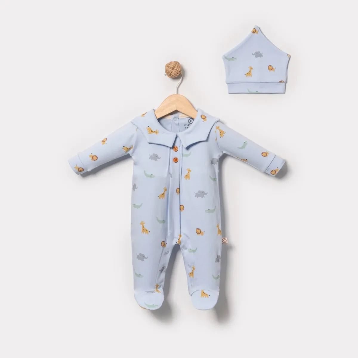 Baby Jumpsuit — Covered feet — 3-3-6 months — 10152CF